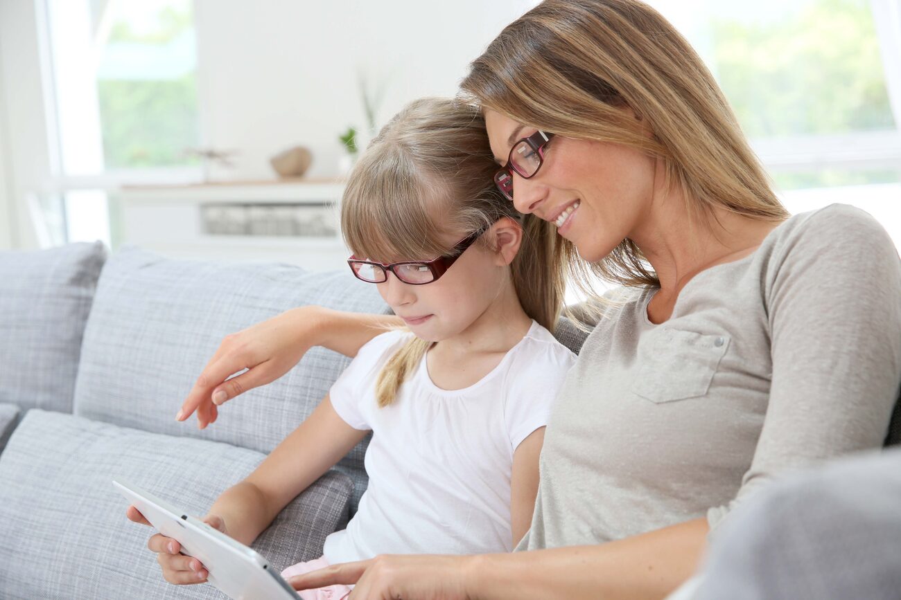 Mamma e bambina insieme